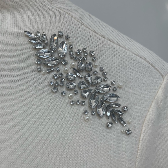 Express Rhinestone Mock Neck - Picture 6 of 6